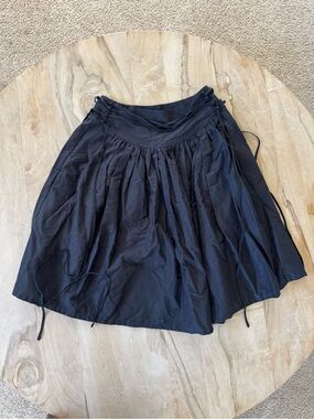 Ella Mae Twisting Vines Skirt in Charcoal XS